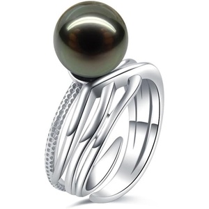 image:imageNONNYL Gifts for Women Wife Tahitian Black Pearl RingsGift for Wife Wedding Birthday Anniversary Mothers Day Christmas Valentines Day Gifts for Women Her Mom Fine Jewelry