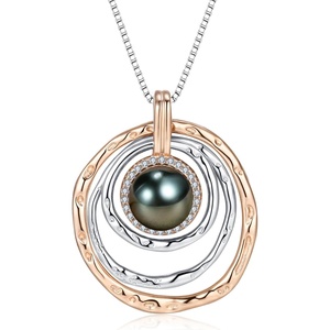 image:imageNONNYL Gifts for Women WifeTahitianBlackPearlNecklaceGift for Wife Wedding Birthday Anniversary JewelryMom Girlfriend Her Mothers Day Gifts for Mom Women Valentines Day Christmas Day Giftsblack pearl necklace