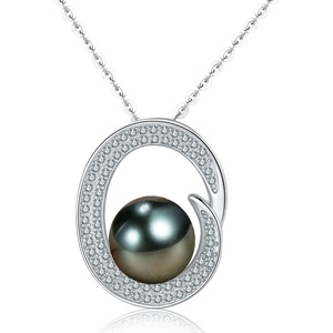 image:imageNONNYL Mothers Day Gifts For Wife Women Wedding Anniversary  Real TahitianPearlNecklace Birthday Valentines Gifts For Wife Her Mom Christmas  Companion Necklace For Women Luxury Fine Jewelryblack pearl