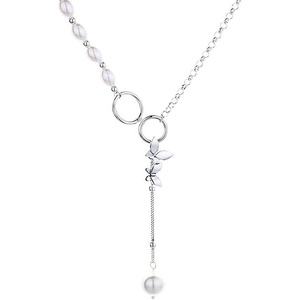 image:imageNONNYL S925 Pearl Necklace Gift for Women Wife Womens Pendant Jewelry Wedding Anniversary Sterling Silver Girlfriend Birthday Gifts for Her Pendants Necklaces for Christmas Mom Gifts