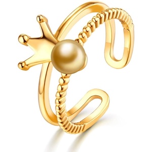 image:imageNONNYL Wife Jewelry Gifts  Genuine South Sea Golden Pearl Jewelry Rings for Women Birthday Jewelry for Girlfriend Valentines Day for Wife Mothers Day for Mom Grandma NO33242