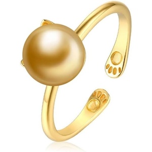 image:imageNONNYL Wife Jewelry Gifts  Genuine South Sea Golden Pearl Jewelry Rings for Women Birthday Jewelry for Girlfriend Valentines Day for Wife Mothers Day for Mom Grandma NO33240