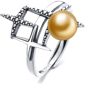 image:imageNONNYL Wife Jewelry Gifts  Genuine South Sea Golden Pearl Jewelry Rings for Women Birthday Jewelry for Girlfriend Valentines Day for Wife Mothers Day for Mom Grandma NO33262