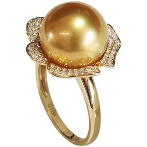 image:imageNONNYL Wife Jewelry Gifts  Genuine South Sea Golden Pearl Jewelry Rings for Women Birthday Jewelry for Girlfriend Valentines Day for Wife NO3326