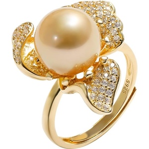 image:imageNONNYL Wife Jewelry Gifts  Genuine South Sea Golden Pearl Ring for Women Birthday Gift for Girlfriend Valentines Day for Wife