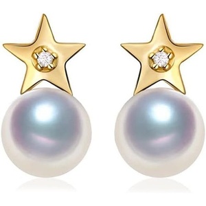 image:imageNonnyl S925 Sterling Silver Pearl Earrings Handpicked AAA Quality 758mm White Freshwater Cultured Pearl Cubic Zirconia Earrings Fine Jewelry Gifts for Women Mom Wife Her