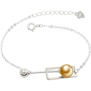 image:imageWife Jewelry Gifts  Genuine South Sea Golden Pearl Jewelry Bracelet for Women Birthday Jewelry for Girlfriend Valentines Day for Wife Mothers Day for Mom Grandma Gifts for Her NO33702