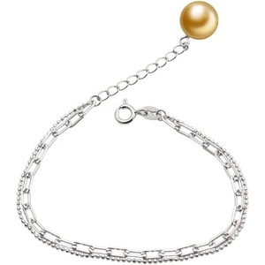 image:imageWife Jewelry Gifts  Genuine South Sea Golden Pearl Jewelry Bracelet for Women Birthday Jewelry for Girlfriend Valentines Day for Wife Mothers Day for Mom Grandma Gifts for Her NO33698