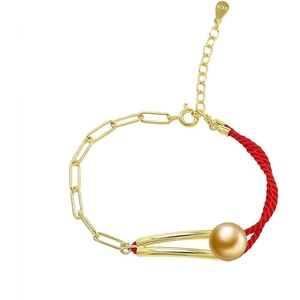 image:imageWife Jewelry Gifts  Genuine South Sea Golden Pearl Jewelry Bracelet for Women Birthday Jewelry for Girlfriend Valentines Day for Wife Mothers Day for Mom Grandma Gifts for Her NO33706