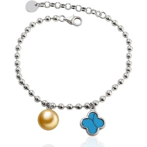 image:imageWife Jewelry Gifts  Genuine South Sea Golden Pearl Jewelry Bracelet for Women Birthday Jewelry for Girlfriend Valentines Day for Wife Mothers Day for Mom Grandma Gifts for Her NO33703