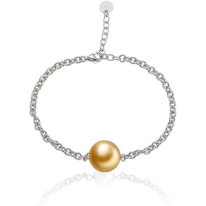 image:imageWife Jewelry Gifts  Genuine South Sea Golden Pearl Jewelry Bracelet for Women Birthday Jewelry for Girlfriend Valentines Day for Wife Mothers Day for Mom Grandma Gifts for Her NO33693