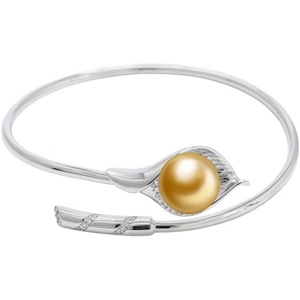 image:imageWife Jewelry Gifts  Genuine South Sea Golden Pearl Jewelry Bracelet for Women Birthday Jewelry for Girlfriend Valentines Day for Wife Mothers Day for Mom Grandma Gifts for Her NO33710