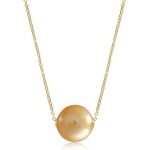 image:imageWife Jewelry Plated 18K Gold  Genuine South Sea Golden Pearl Jewelry Pendant Necklace for Women Birthday Jewelry for Girlfriend Valentines Day for Wife Mothers Day for Mom Grandma NO11297