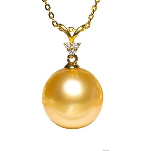 image:imageWife Jewelry Plated 18K Gold  Genuine South Sea Golden Pearl Jewelry Pendant Necklace for Women Birthday Jewelry for Girlfriend Valentines Day for Wife Mothers Day for Mom Grandma NO11267