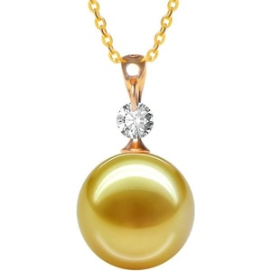 image:imageWife Jewelry Plated 18K Gold  Genuine South Sea Golden Pearl Jewelry Pendant Necklace for Women Birthday Jewelry for Girlfriend Valentines Day for Wife Mothers Day for Mom Grandma NO11242