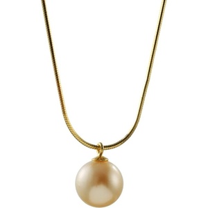 image:imageWife Jewelry Plated 18K Gold  Genuine South Sea Golden Pearl Jewelry Pendant Necklace for Women Birthday Jewelry for Girlfriend Valentines Day for Wife Mothers Day for Mom Grandma NO11307