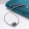 image:imageGifts for Wife Anniversary Bracelet for Women Tahitian Black Pearl Bracelet Real AAA Quality Handpicked Nature Pearls  Gifts for Mom Girlfriend Her NO11407