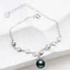 image:imageGifts for Wife Anniversary Bracelet for Women Tahitian Black Pearl Bracelet Real AAA Quality Handpicked Nature Pearls  Gifts for Mom Girlfriend Her NO11388