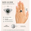 image:imageNONNYL Anniversary Birthday Gifts for Women Wife Natural Tahitian Pearl Rings Sterling Silver Mysterious Ocean Black Pearl Luxury Jewelry Gift for Women Mother WifeHer