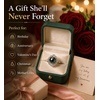 image:imageNONNYL Anniversary Birthday Gifts for Women Wife Natural Tahitian Pearl Rings Sterling Silver Mysterious Ocean Black Pearl Luxury Jewelry Gift for Women Mother WifeHer