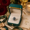 image:imageNONNYL Anniversary Birthday Gifts for Women Wife Natural Tahitian Pearl Rings Sterling Silver Mysterious Ocean Black Pearl Luxury Jewelry Gift for Women Mother WifeHer