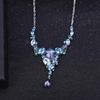 image:imageNONNYL Banquet Luxury Gem Necklace Earrings for Women Jewelry Gifts S925 Sterling Silver Natural Color Necklaces PendantNatural TopazCrystal Pendant