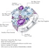 image:imageNONNYL Banquet Luxury Gem Ring for Women Jewelry Gifts S925 Sterling Silver Inlaid With Natural Gem Ring Gifts for Wife Mom Girlfriend Anniversary Birthday Fine Jewelry Gifts for Her