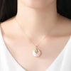 image:imageNONNYL Baroque Pearl Necklace Genuine Freshwater Cultured 1213mm Pearl Pendant Necklaces Sterling Silver for Women Fine Jewelry Gifts for Women Wife Girlfriend Mother