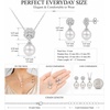 image:imageNONNYL Birthday Gifts for Women  Mothers Day Gifts for Mom  Christmas Valentines Day Gifts for Women Her  Gifts for Wife Perfect Present for Pearl Necklace Earrings Set Jewelry