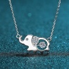 image:imageNONNYL Elephant NecklaceS925 Sterling Silver Plated PlatinumDainty Pendant Necklaces Gifts for Women Necklace Jewelry