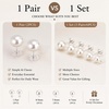 image:imageNONNYL Freshwater Cultured Pearl Stud Earrings for Women Birthday Gifts for Women Mom Her Wife on Mothers Day Valentines Christmas AnniversaryPearl Stud 89mm