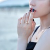image:imageNONNYL Freshwater Cultured White Pear Ring for Women Christmas Gifts for Wife Mom Anniversary Birthday Fine Jewelry Gifts for Her