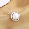 image:imageNONNYL Freshwater Cultured White Real Pearl Pendant Necklaces for Women Christmas Gifts for Wife Mom Girlfriend Anniversary Birthday Fine Jewelry Gifts for Her