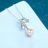 image:imageNONNYL Freshwater Cultured White Real Pearl Pendant Necklaces for Women Christmas Gifts for Wife Mom Girlfriend Anniversary Birthday Fine Jewelry Gifts