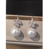 image:imageNONNYL Gift for Wife Freshwater CulturedPearlEarringsGifts for Women Wedding Birthday AnniversaryMom Her Mothers Day Valentines Day ChristmasSterling Silver Plated 18K Gold Pearl Dangle Earring Fine Jewelry