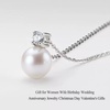 image:imageNONNYL Gift for Women Wife Mothers Day Gifts for Mom Her Couples Present Girlfriend Gift for Wife Birthday Wedding Anniversary Jewelry Christmas Day Valentines Gifts Moissanite Pearl Necklace