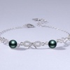 image:imageNONNYL Gifts for Wife Anniversary Bracelet for Women Tahitian Black Pearl Bracelet Real AAA Quality Handpicked Nature Pearls  Gifts for Mom Girlfriend Her NO11366