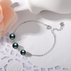 image:imageNONNYL Gifts for Wife Anniversary Bracelet for Women Tahitian Black Pearl Bracelet Real AAA Quality Handpicked Nature Pearls  Gifts for Mom Girlfriend Her NO11360