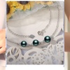 image:imageNONNYL Gifts for Wife Anniversary Bracelet for Women Tahitian Black Pearl Bracelet Real AAA Quality Handpicked Nature Pearls  Gifts for Mom Girlfriend Her NO11360