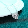 image:imageNONNYL Heart Pendant Necklace for Women Fashion Jewelry S925 Sterling Silver Platinum GoldPlated Christmas Gifts for Wife Mom Girlfriend Anniversary Birthday Fine Jewelry Gifts