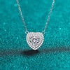 image:imageNONNYL Heart Pendant Necklace for Women Fashion Jewelry S925 Sterling Silver Platinum GoldPlated Christmas Gifts for Wife Mom Girlfriend Anniversary Birthday Fine Jewelry Gifts