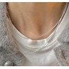 image:imageNONNYL Jewelry Company Sterling Silver 15mm Gypsophila Sparkling Chain Necklace 2021 new trend highend sense clavicle chain1820180 Inches