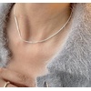 image:imageNONNYL Jewelry Company Sterling Silver 15mm Gypsophila Sparkling Chain Necklace 2021 new trend highend sense clavicle chain1820180 Inches