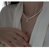 image:imageNONNYL Jewelry Company Sterling Silver 15mm Gypsophila Sparkling Chain Necklace 2021 new trend highend sense clavicle chain1820180 Inches