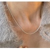 image:imageNONNYL Jewelry Company Sterling Silver 15mm Gypsophila Sparkling Chain Necklace 2021 new trend highend sense clavicle chain1820200 Inches