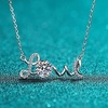image:imageNONNYL Love Necklace S925 Sterling Silver Pendant Necklaces Gifts for Women  Collarbone Necklaces Christmas Gifts Jewelry for Wife Girlfriend Her