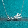 image:imageNONNYL Love Necklace S925 Sterling Silver Pendant Necklaces Gifts for Women  Collarbone Necklaces Christmas Gifts Jewelry for Wife Girlfriend Her