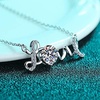 image:imageNONNYL Love Necklace S925 Sterling Silver Pendant Necklaces Gifts for Women  Collarbone Necklaces Christmas Gifts Jewelry for Wife Girlfriend Her