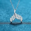 image:imageNONNYL Necklace S925 Sterling Silver Moissanite Pendant Necklaces Gifts for Women  Collarbone Necklaces Christmas Gifts Jewelry for Wife