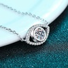image:imageNONNYL Necklace S925 Sterling Silver Mosang Diamond Pendant Gifts for Women  Collarbone Necklaces Christmas Gifts Jewelry for Wife